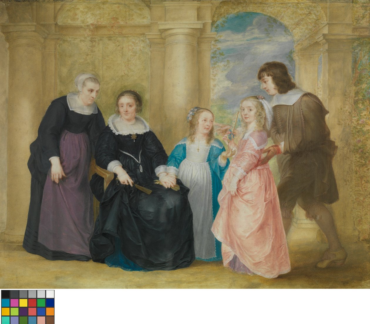 Portræt af en familie af Philip Fruytiers