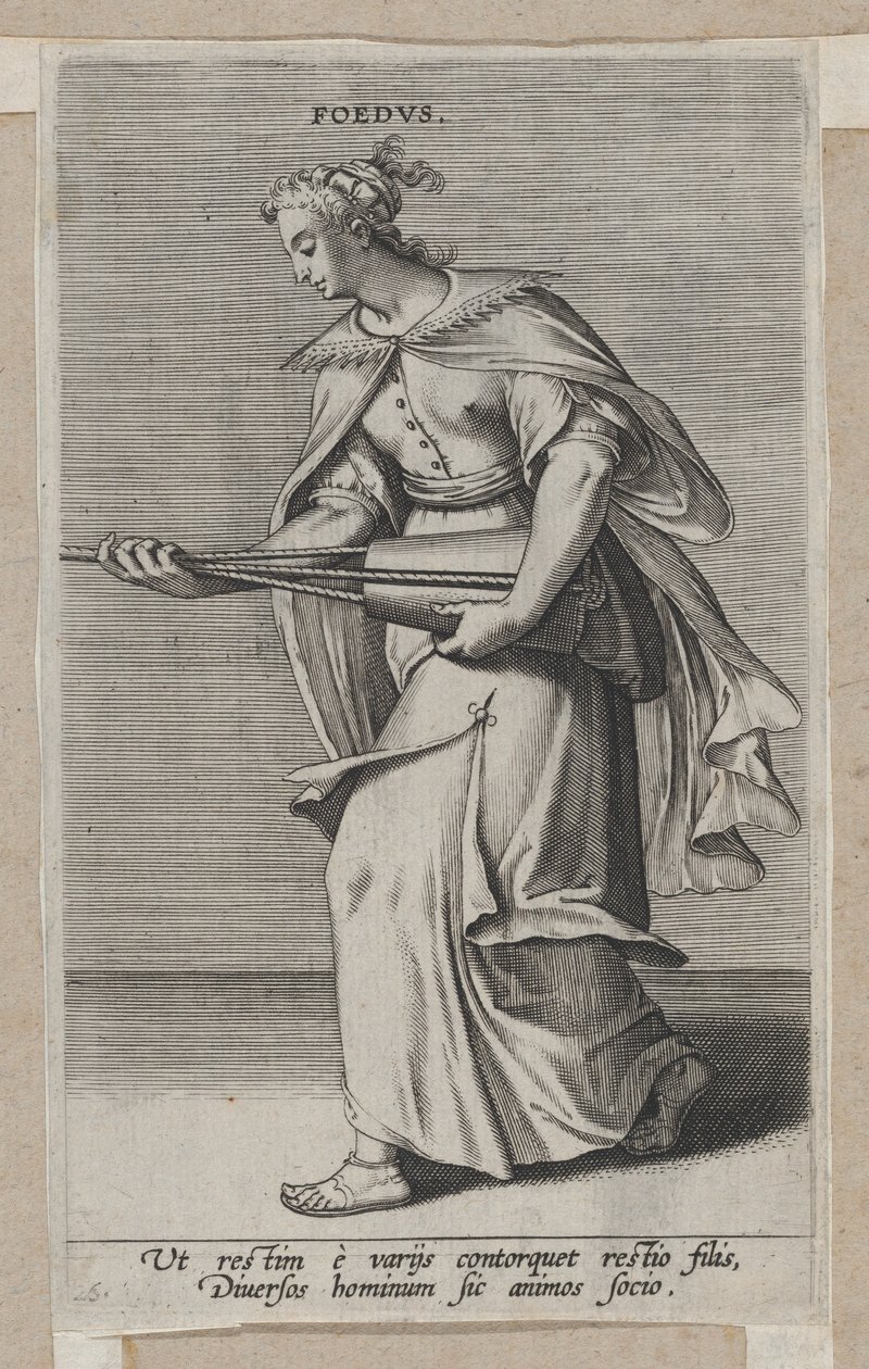 Covenant, fra Prosopographia, ca. 1585-90, ca. 1585-90. af Philip Galle