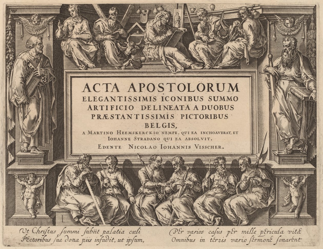 Titel side af Philip Galle after Maerten van Heemskerck after Jan van der Straet