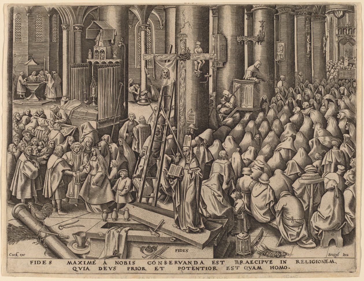 Tro af Philip Galle after Pieter Bruegel the Elder