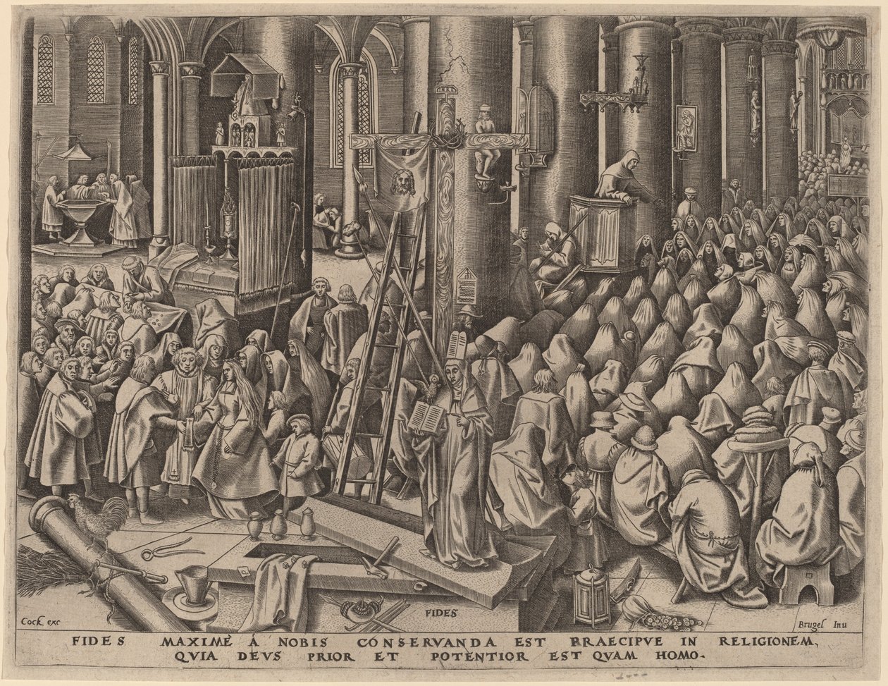 Tro af Philip Galle after Pieter Bruegel the Elder
