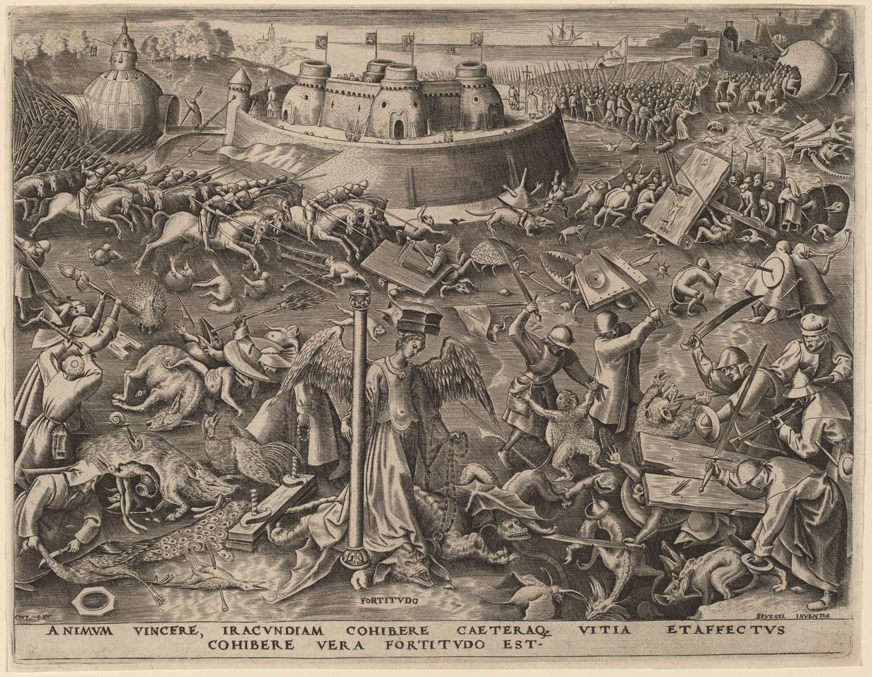 Modstand af Philip Galle after Pieter Bruegel the Elder