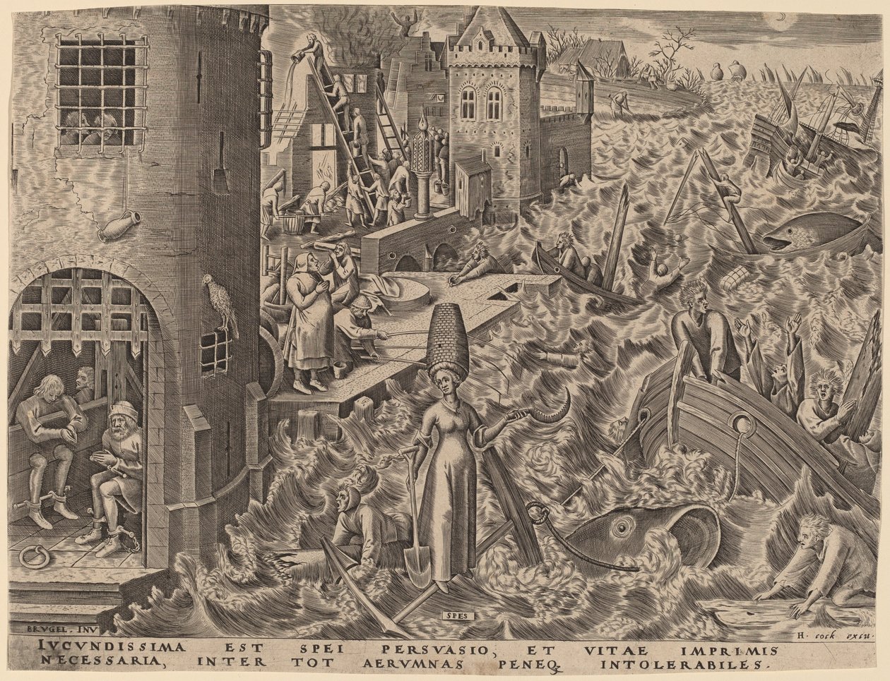 Håber af Philip Galle after Pieter Bruegel the Elder