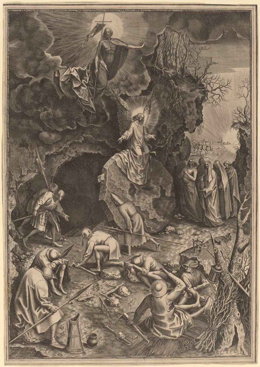 Opstandelsen af Philip Galle after Pieter Bruegel the Elder