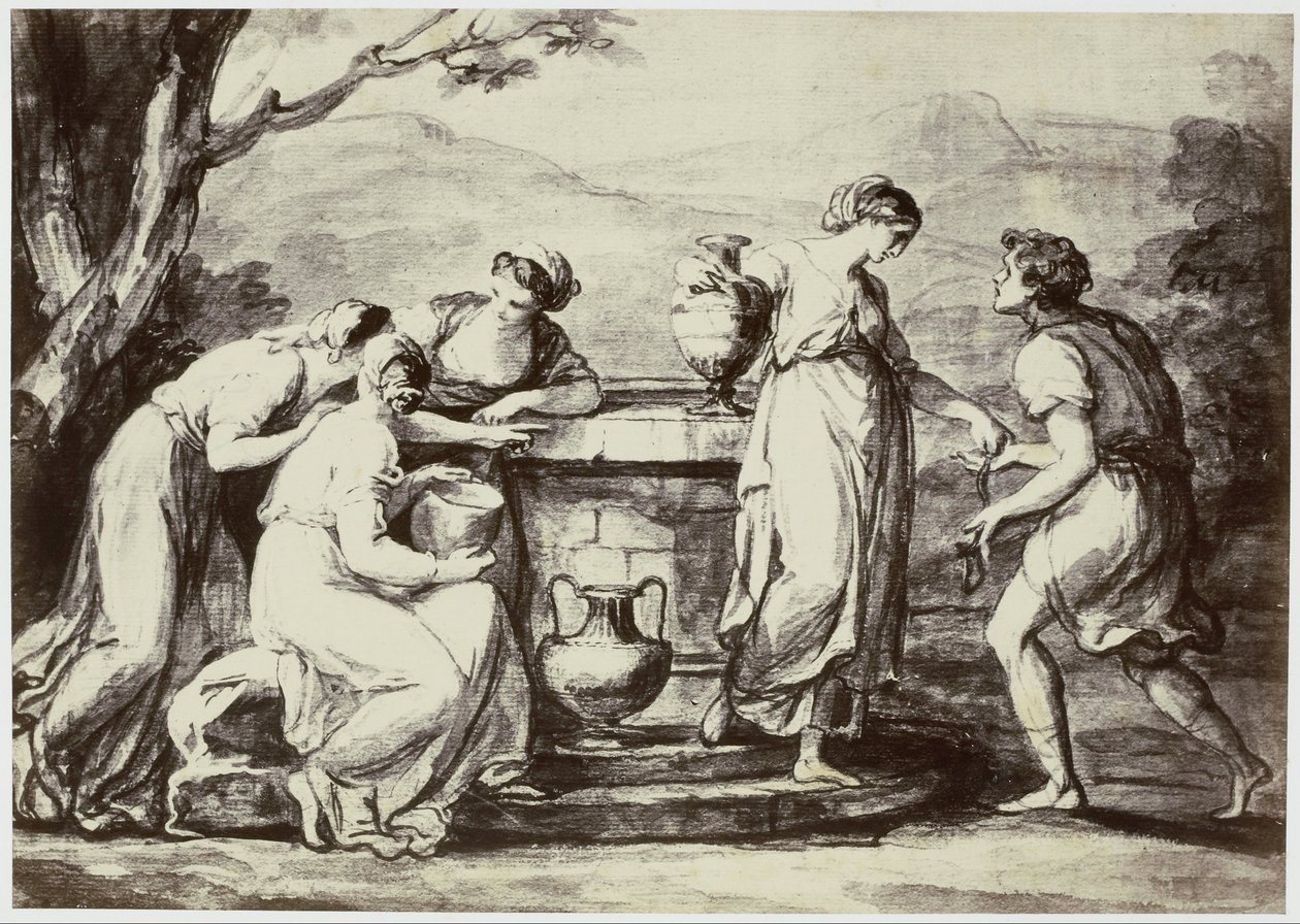 A. Kauffman, Rebecca ved Muren af Philip Henry Delamotte