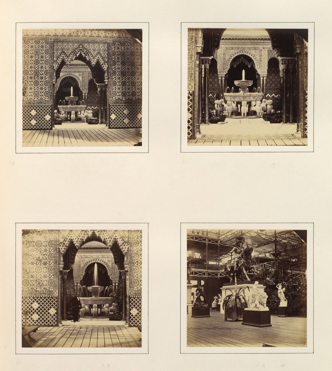[Alhambra and Court of Lions, View in South Transept], ca. 1859. af Philip Henry Delamotte.