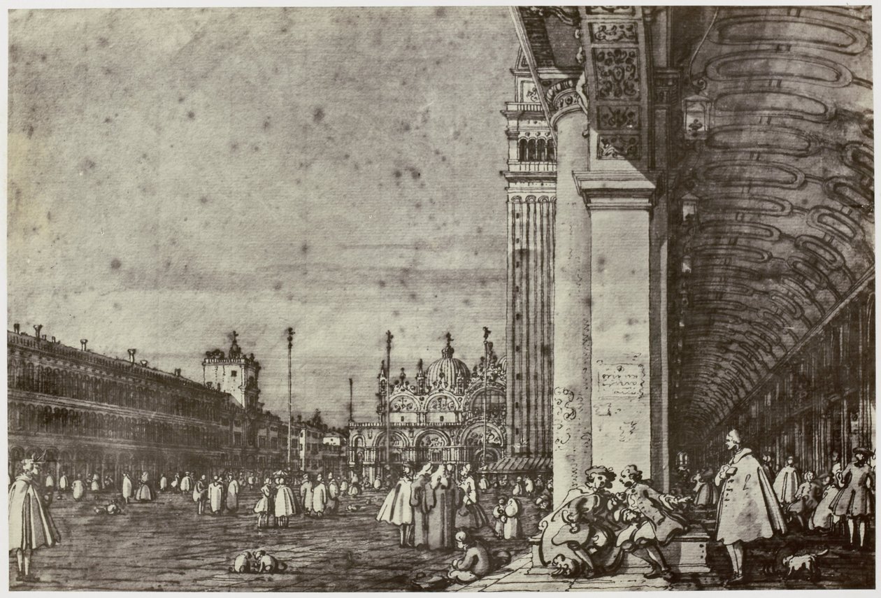 Canaletto, Piazza di San Marco af Philip Henry Delamotte