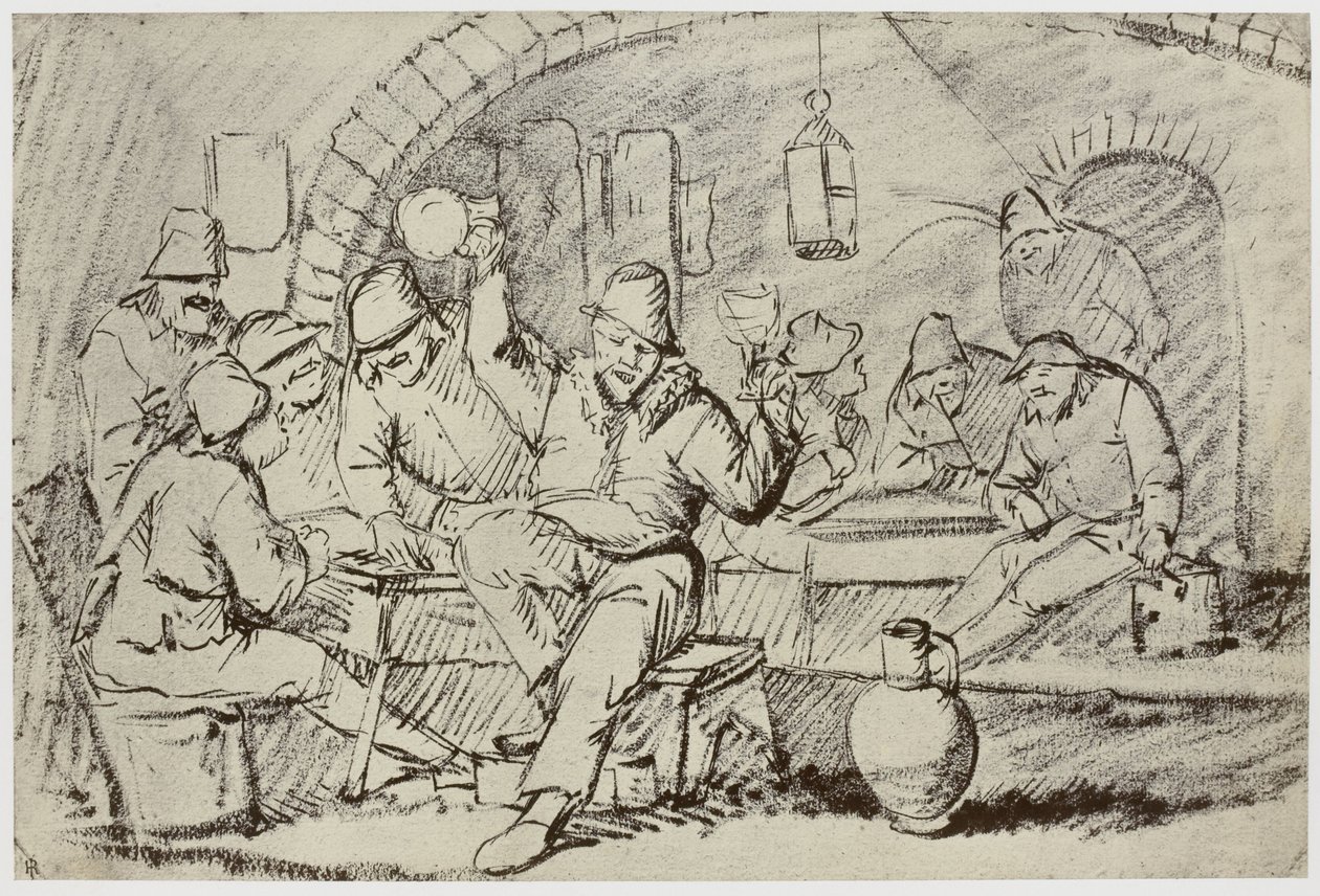 Hemskirk [Van Heemskerck?], Boors Carousing af Philip Henry Delamotte