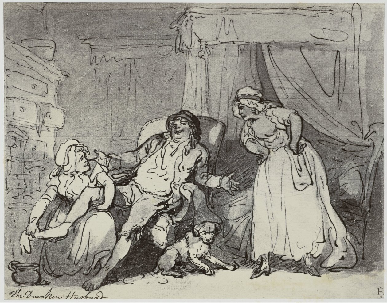 Thomas Rowlandson, Den berusede ægtemand af Philip Henry Delamotte
