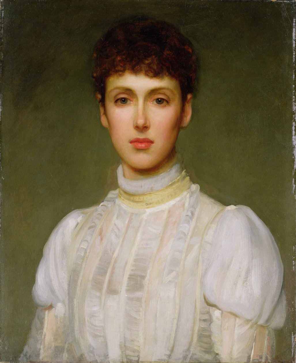 Portræt af en kvinde af Philip Hermogenes Calderon