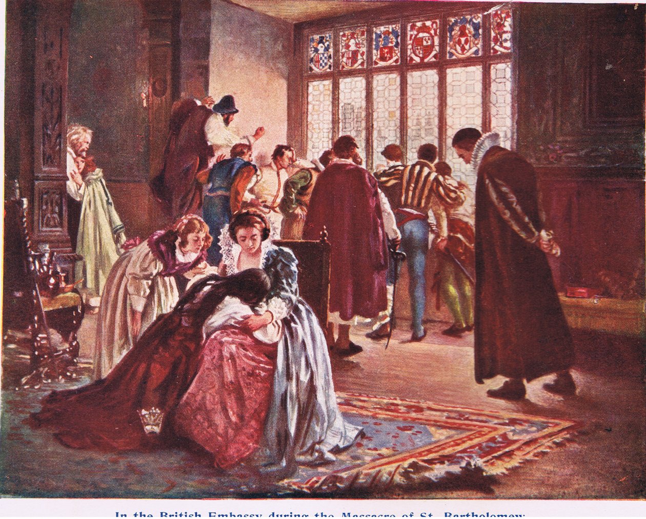 Den britiske ambassade på dagen for St Bartholomews-massakren af Philip Hermogenes Calderon