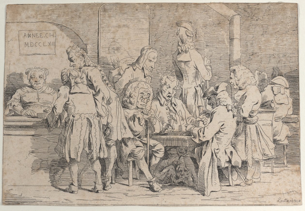 Spiller Tric Trac, 1763., 1763. af Philip James de Loutherbourg