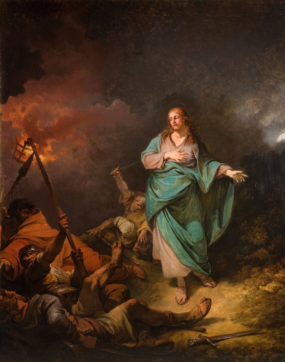 Kristi forræderi, 1798. af Philip James de Loutherbourg