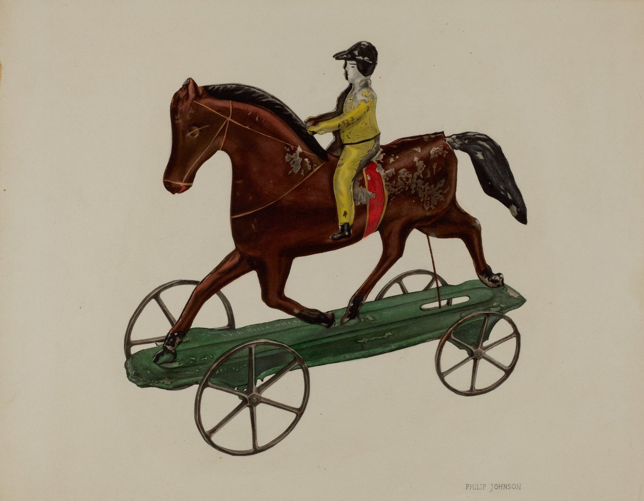 Hest og Rytter af Philip Johnson