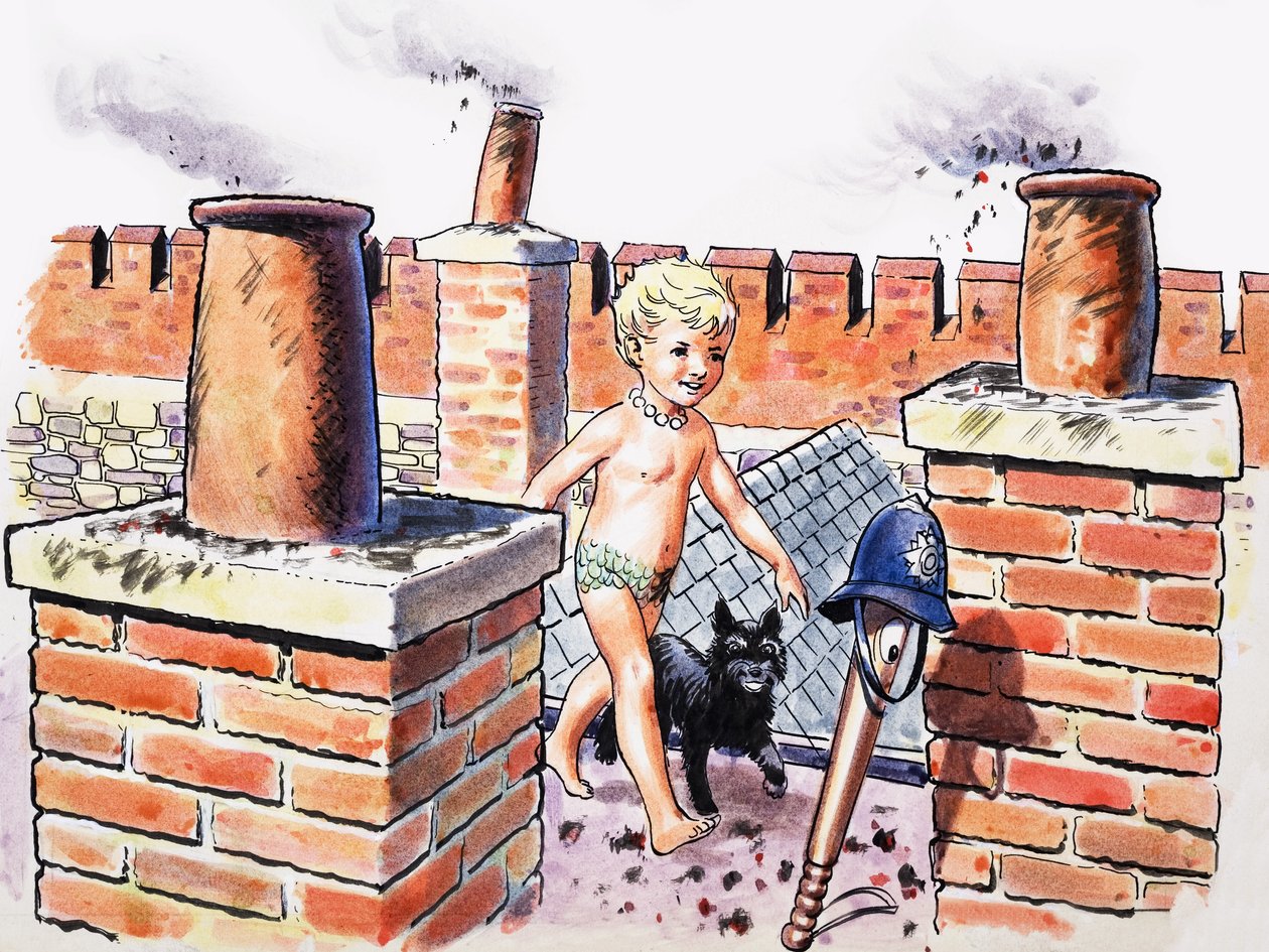 Baby on the Roof, illustration fra 