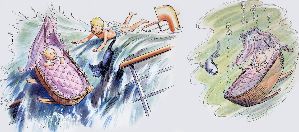 Det synkende skib, illustration fra 