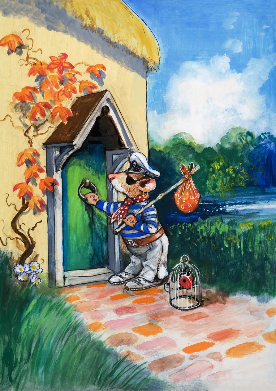 The Town Mouse and the Country Mouse (gouache på papir) af Philip Mendoza