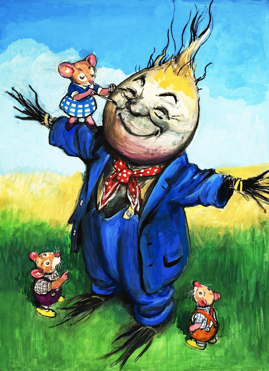 Town Mouse and Country Mouse (gouache på papir) af Philip Mendoza