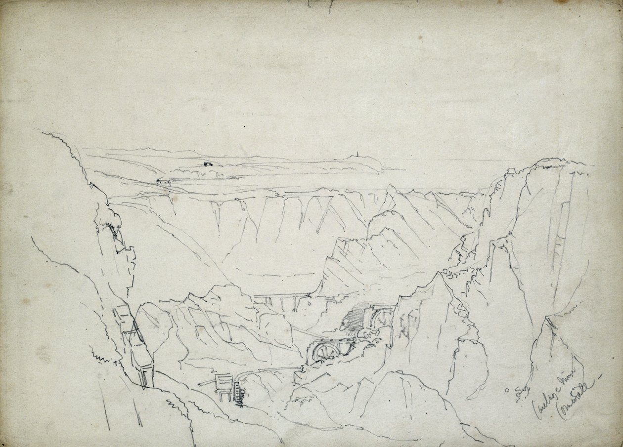 Carclase Mine Cornwall af Philip Mitchell