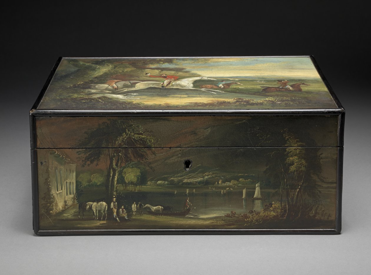 Antik brevkasse omdannet til en Humidor, ca. 1840 af Philip Reinagle