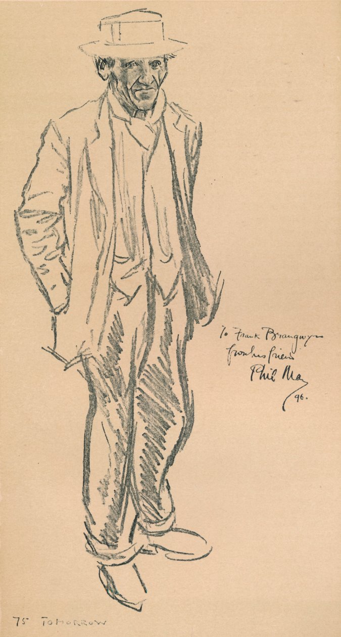 Et selvportræt af Phil May, 1896, 1903 af Philip William May