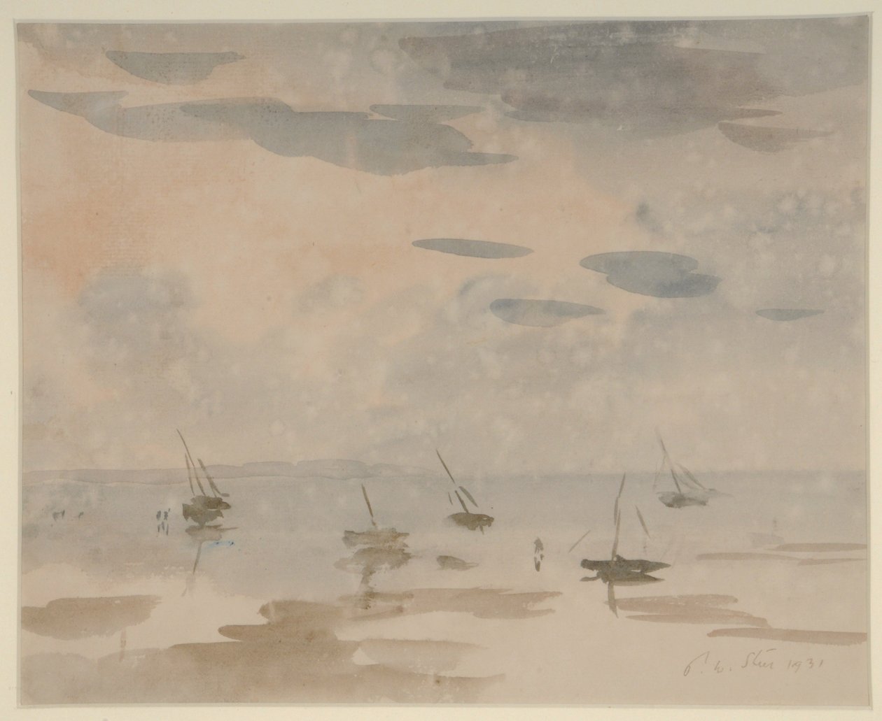 (akvarel på papir) af Philip Wilson Steer