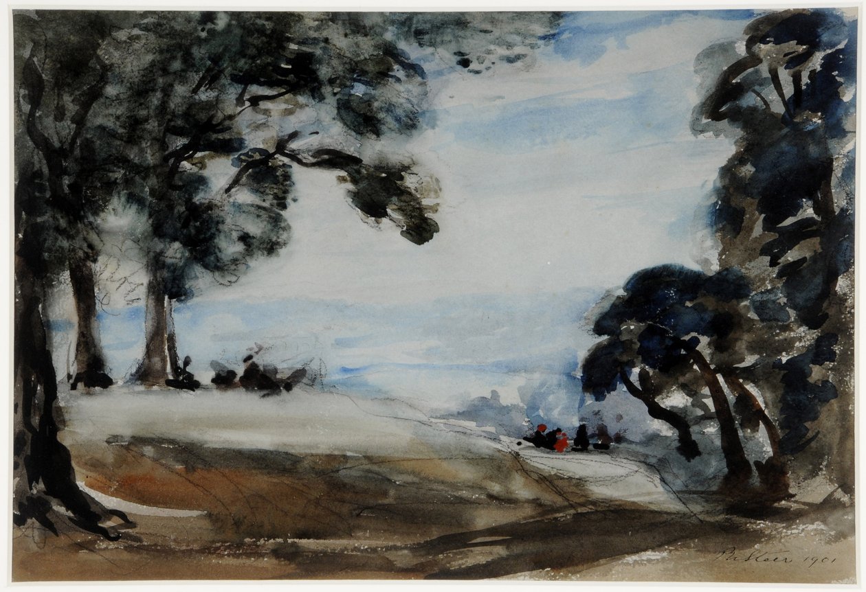 (akvarel på papir) af Philip Wilson Steer