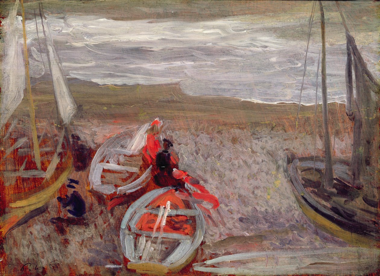 Både på stranden, Southwold af Philip Wilson Steer