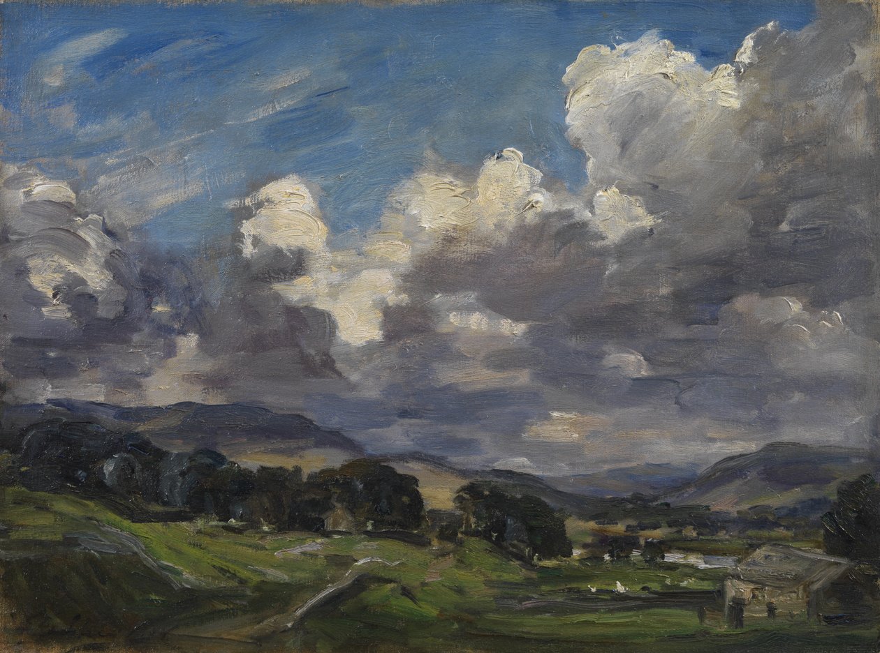 Hawes, Wensleydale, ca. 1900-10 (olie på lærred) af Philip Wilson Steer