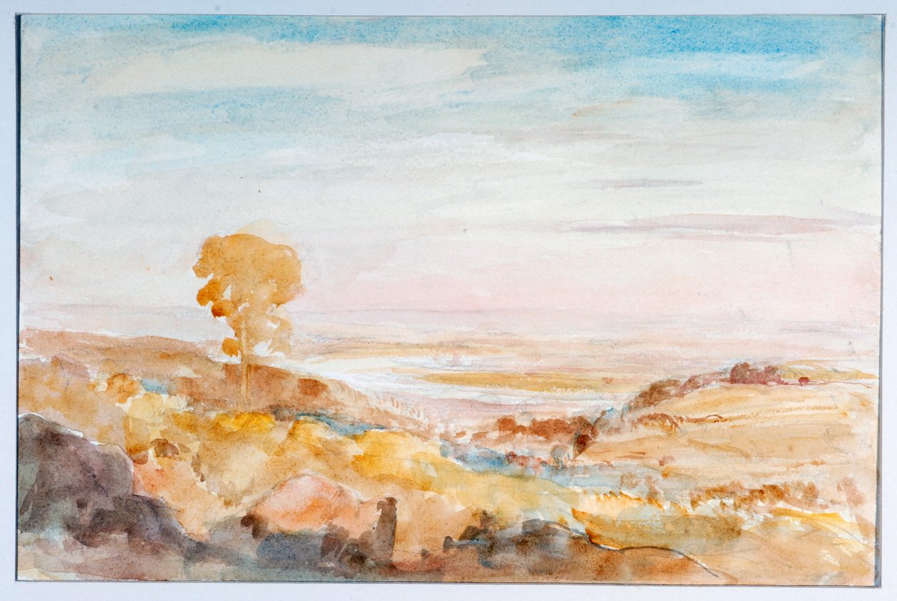 Severn Valley over Newnham, fra Littledean, ca. 1909 af Philip Wilson Steer