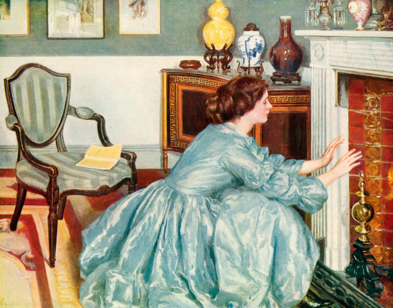 The End of the Chapter (farvelitografi) af Philip Wilson Steer