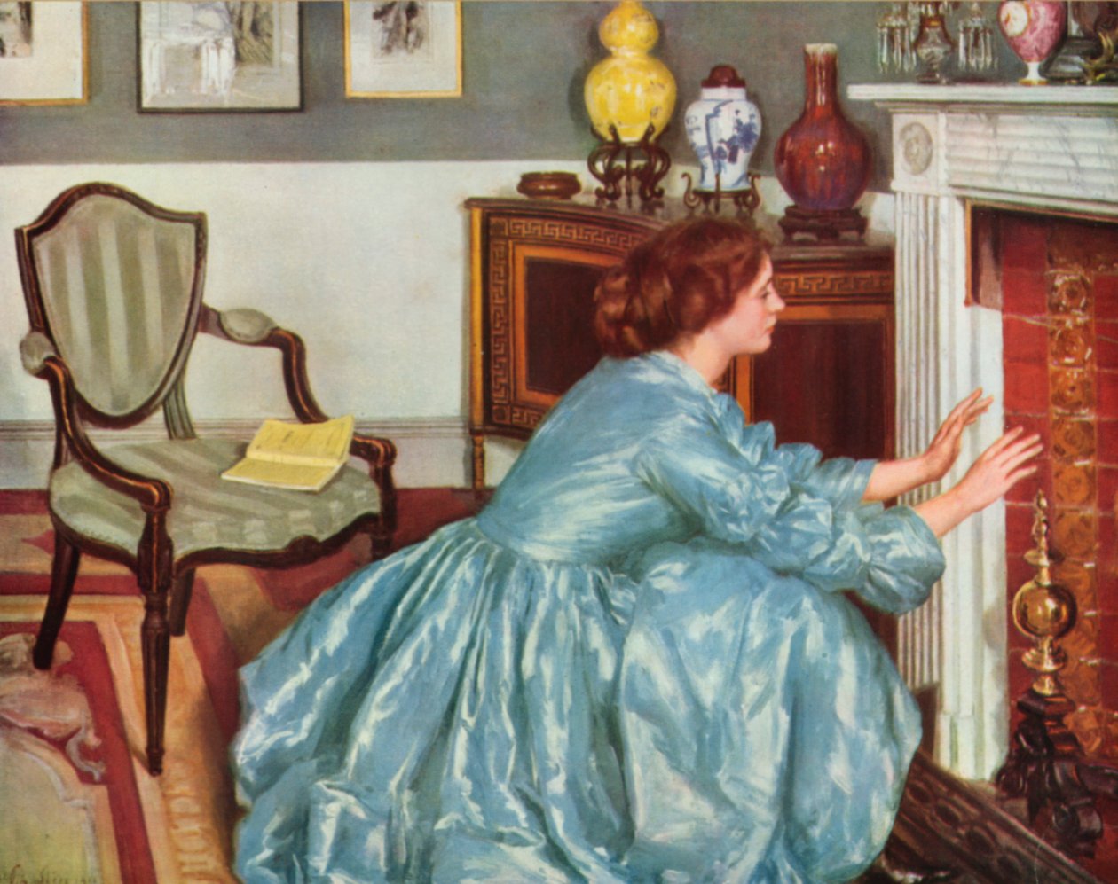 The End of the Chapter (farvelitografi) af Philip Wilson Steer