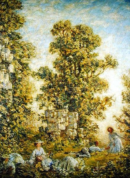 The Picnic, Little Dean (olie på lærred) af Philip Wilson Steer