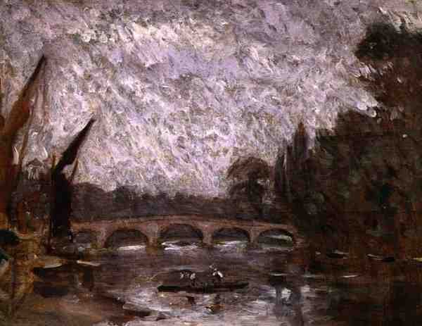 Themsen ved Richmond (olie om bord) af Philip Wilson Steer