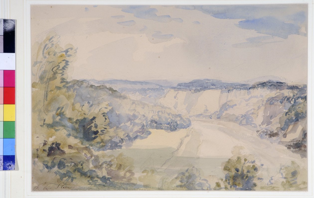 The Wye above Chepstow, ca. 1905 (akvarel på papir) af Philip Wilson Steer