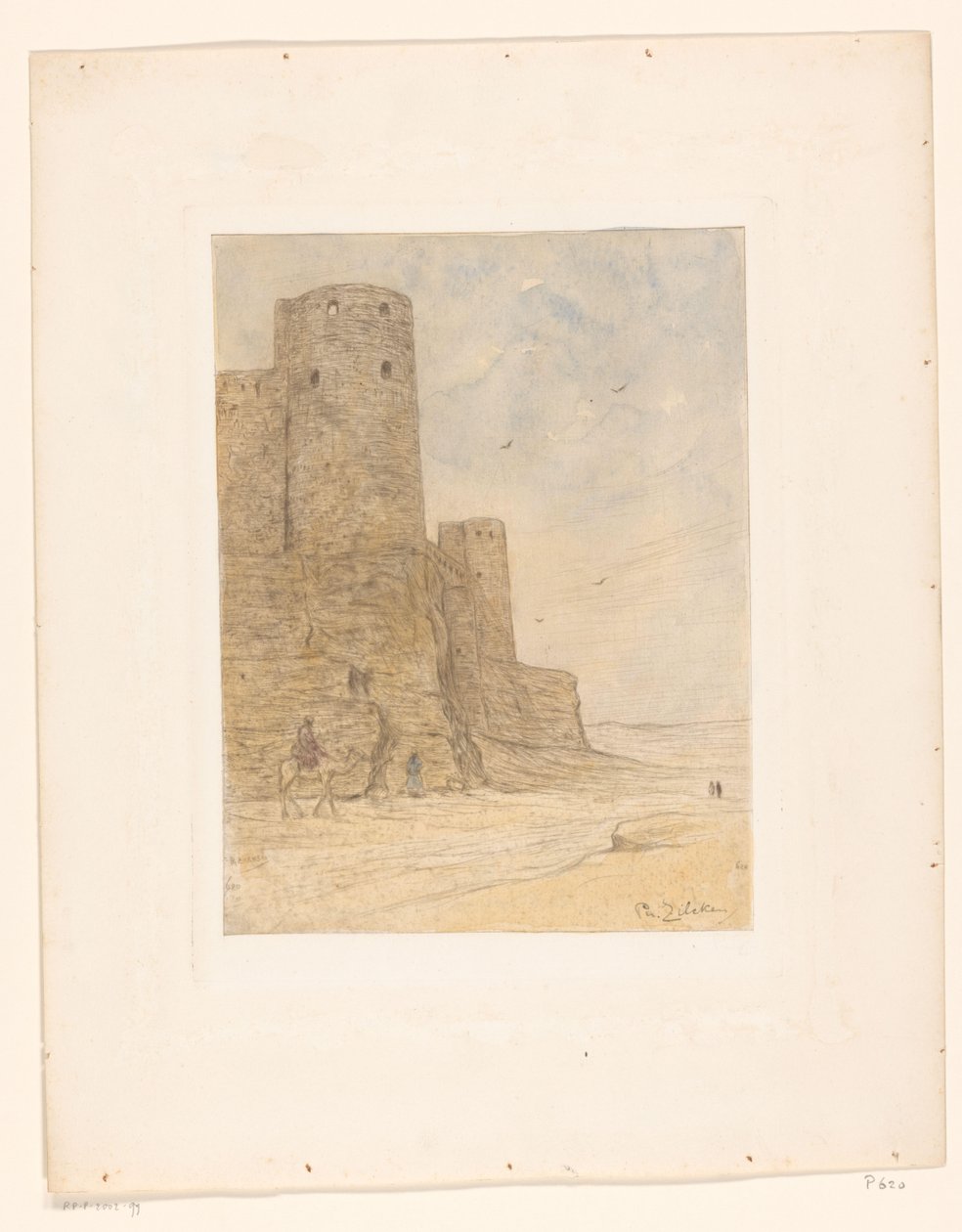 Slot i ørkenen Les remparts de Salladin (original titel) af Philip Zilcken (signed by artist)