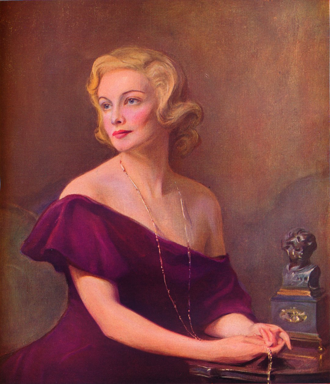 Portræt af Madeleine Carroll, 1935, 1936. af Philip de László