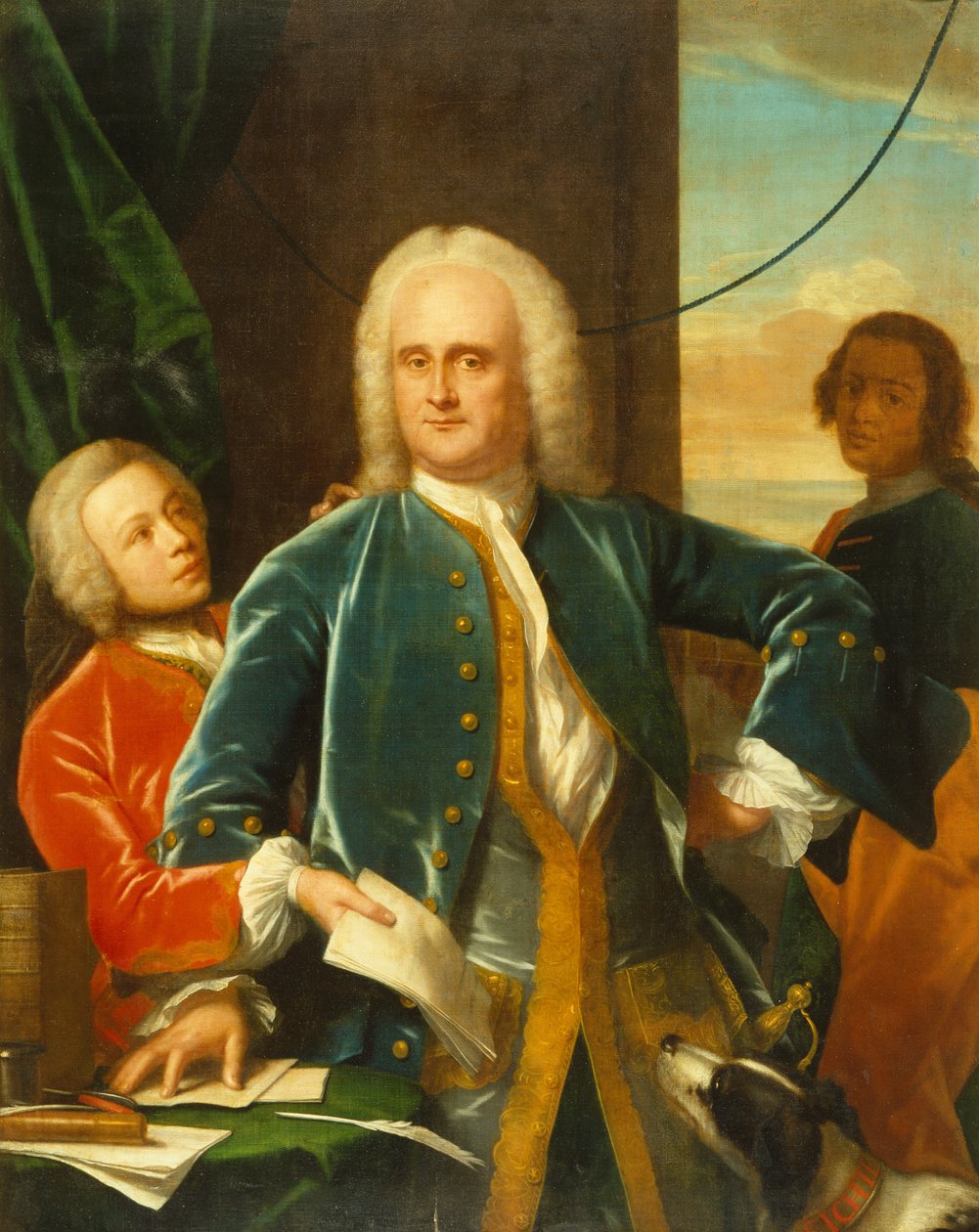 Jan Albert Sichterman med sin søn Jan Albert af Philip van Dyck