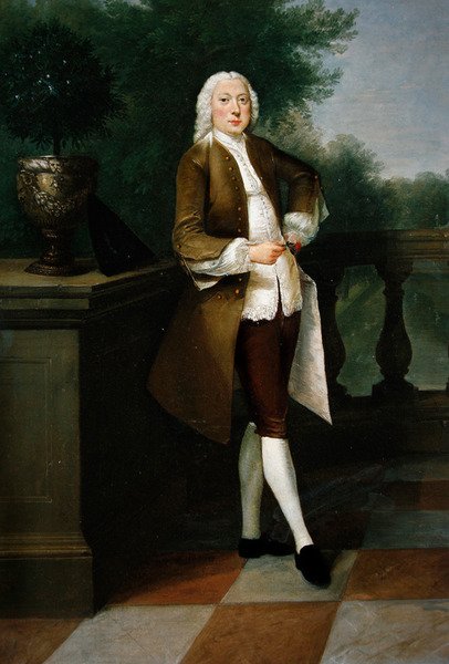 Portræt af Mr. Nevel (olie på lærred) af Philip van Dyck