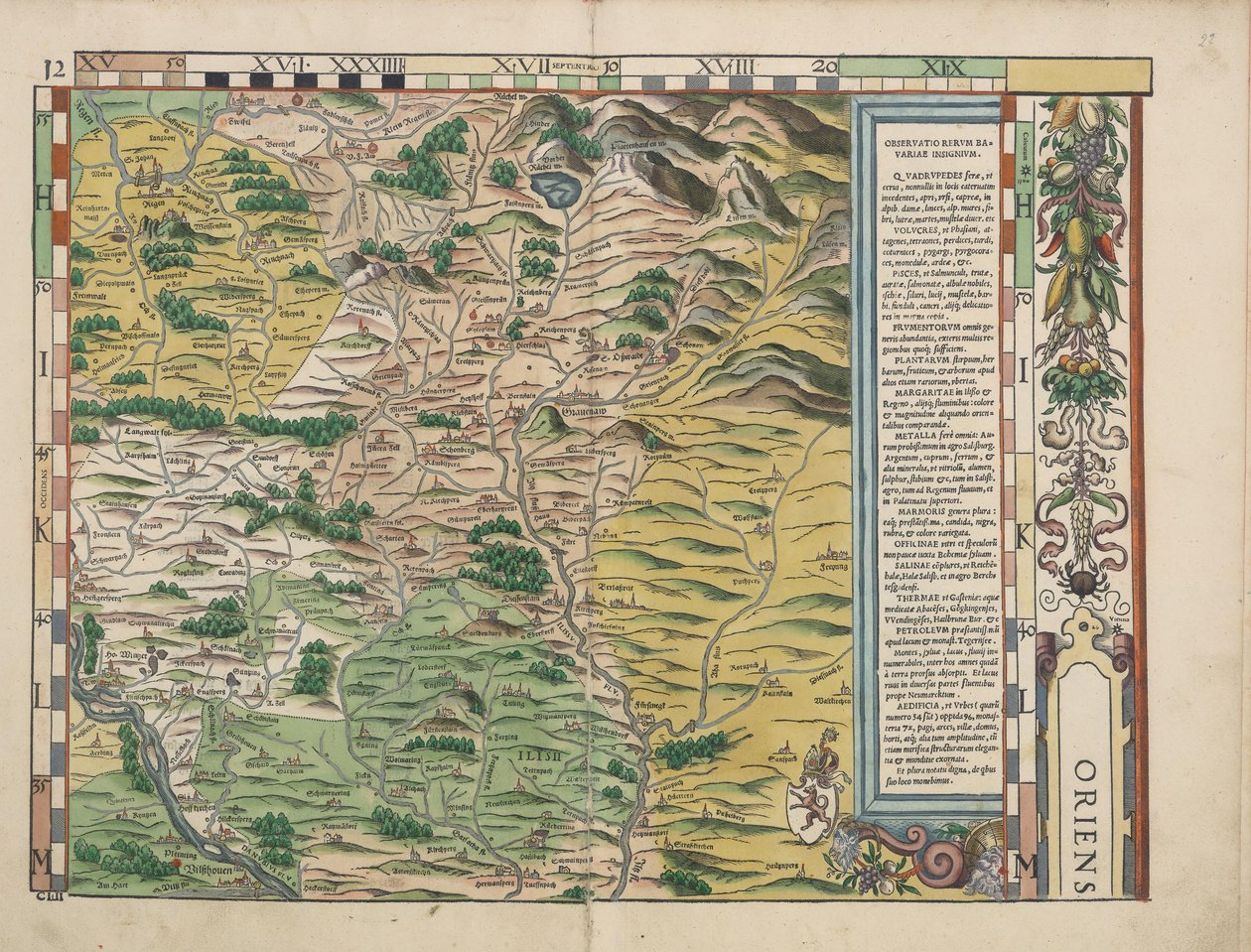 Bayerske landborde fra 1568 (panel 12) af Philipp Apian