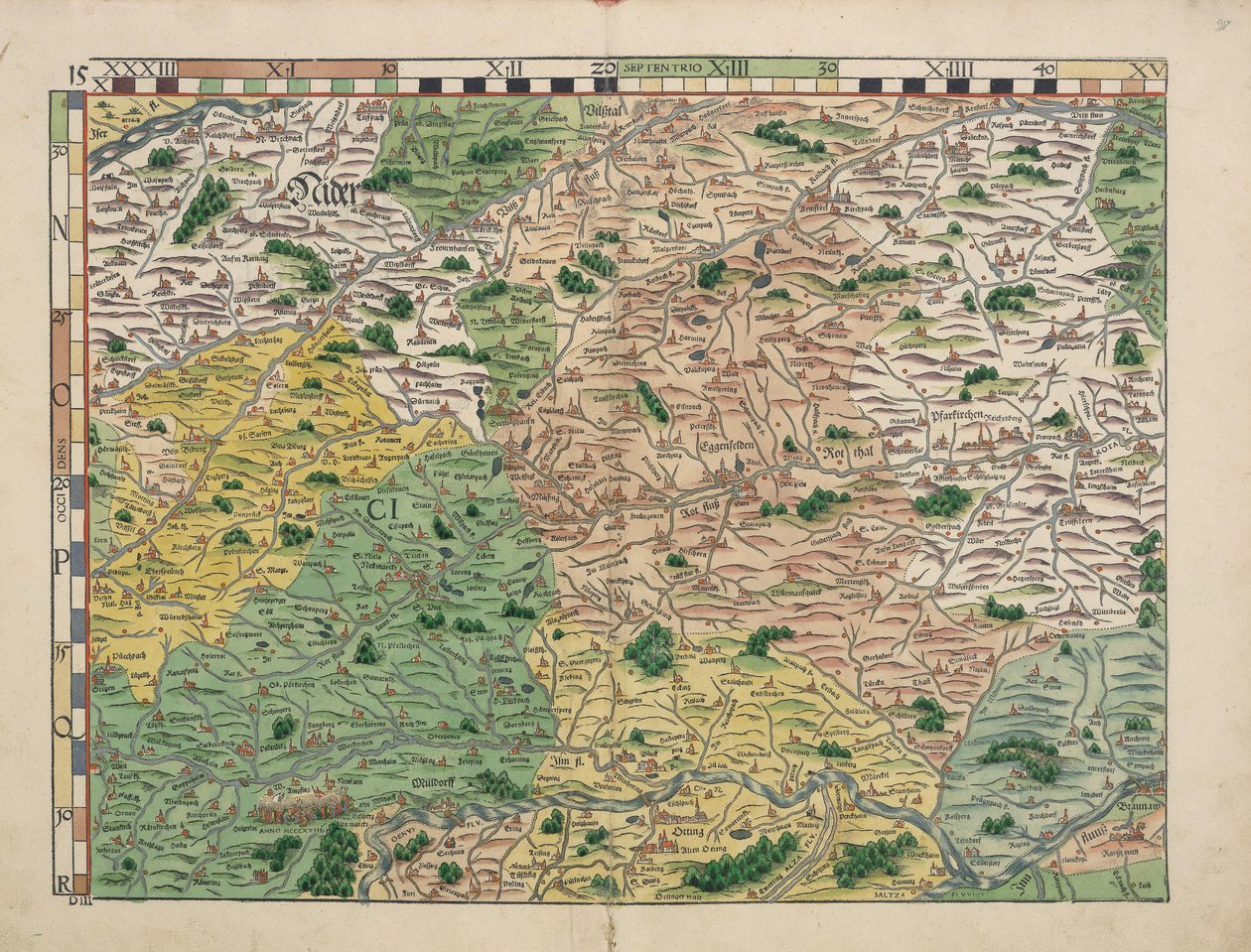 Bayerske landborde fra 1568 (panel 15) af Philipp Apian