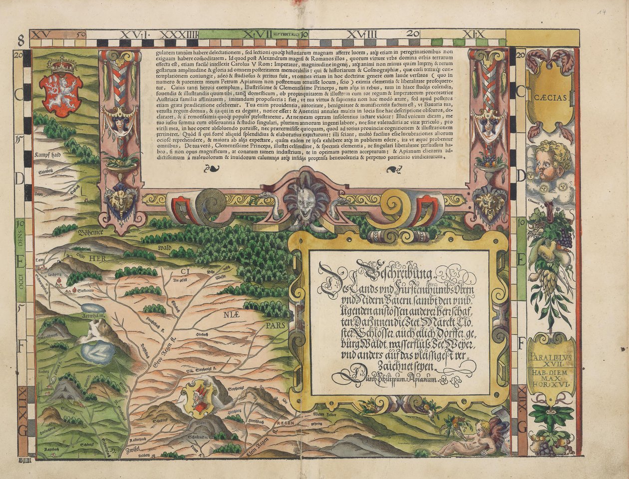 Bayerske landborde fra 1568 (panel 8) af Philipp Apian