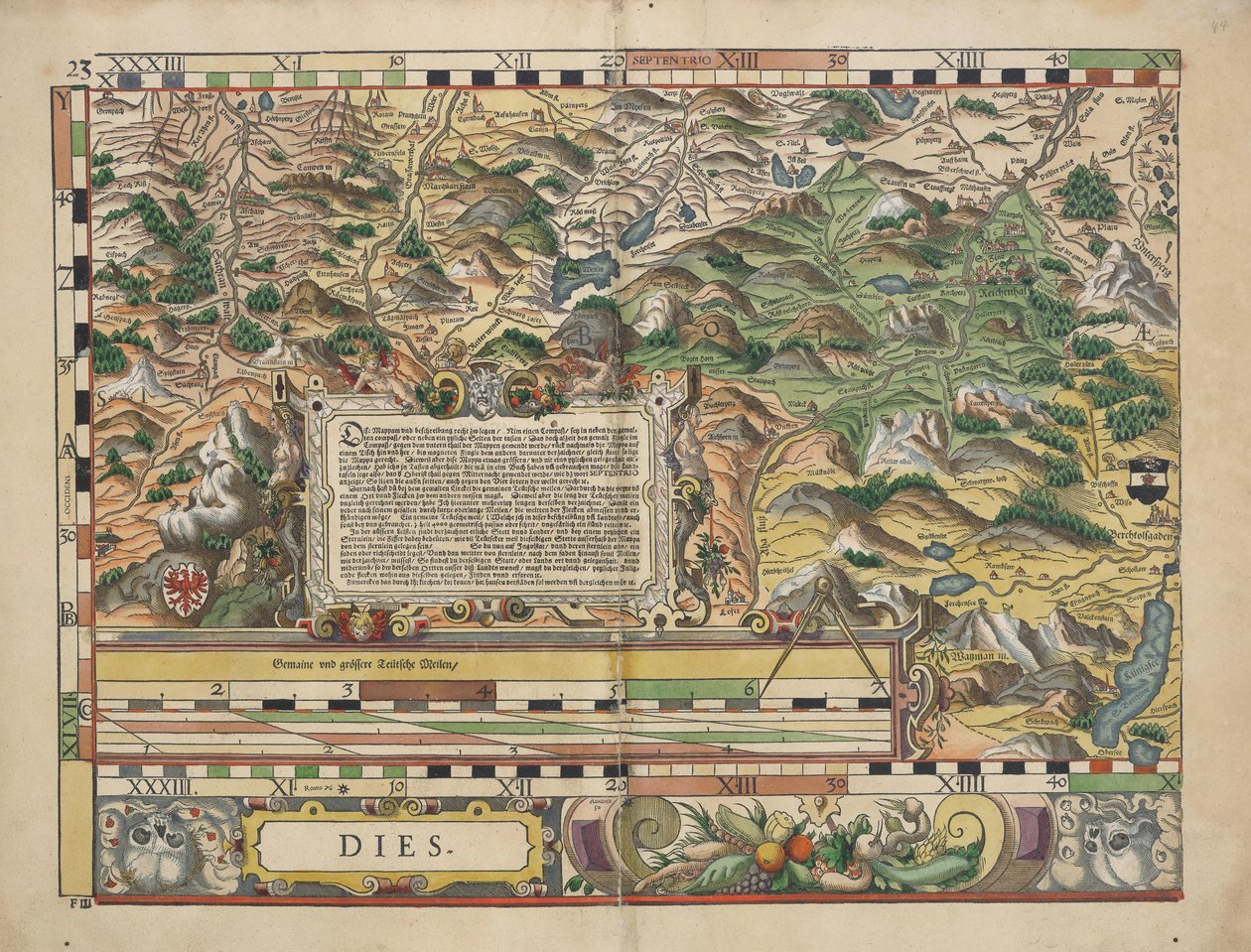 Bayerske landborde fra 1568 af Philipp Apian