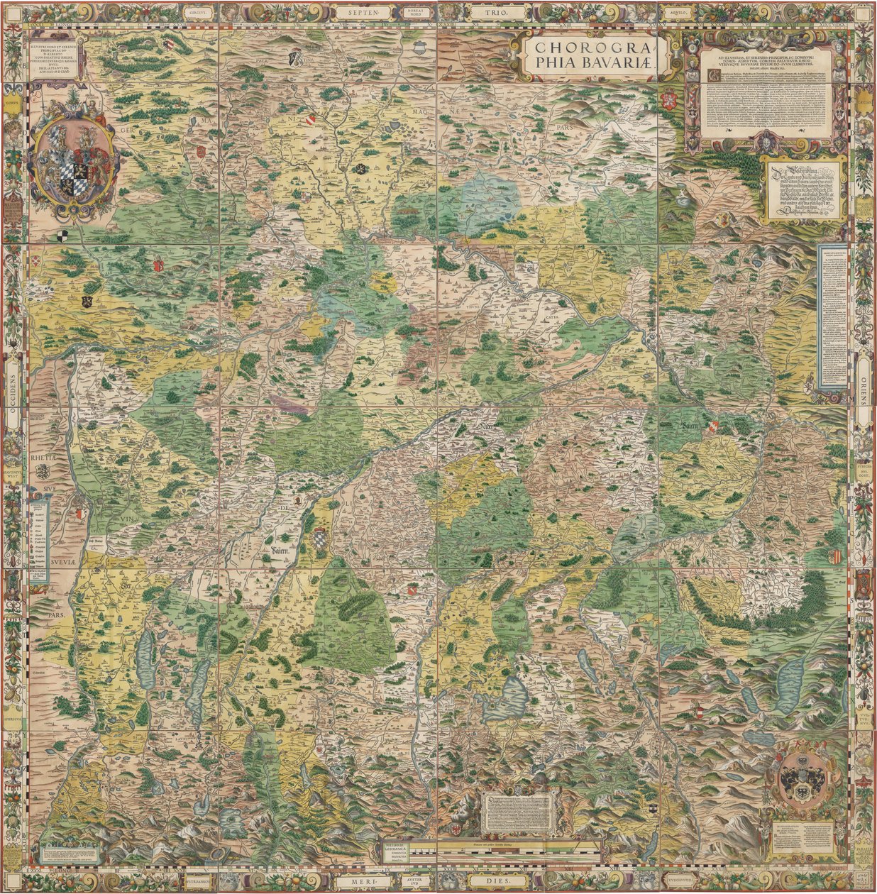 Bayerske jordborde fra 1568 af Philipp Apian