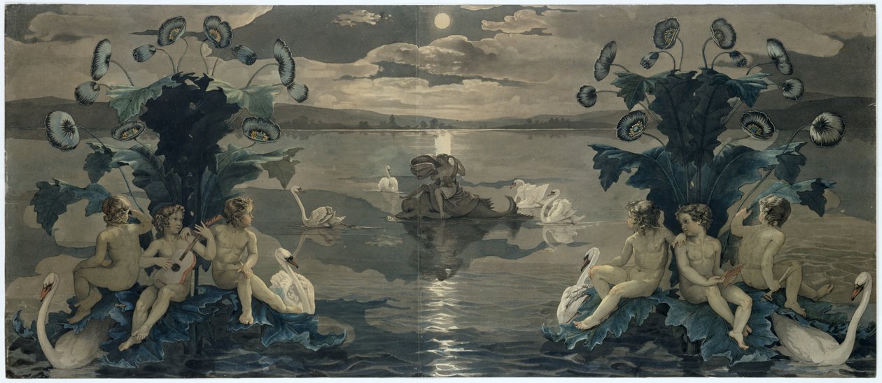 Arions rejse til søs, 1809 af Philipp Otto Runge