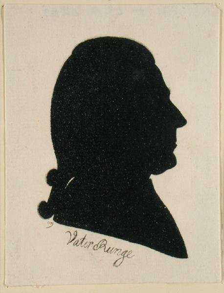 Daniel Nicolaus Runge (Fader Runge), 1789 (indisk blæk på papir) af Philipp Otto Runge