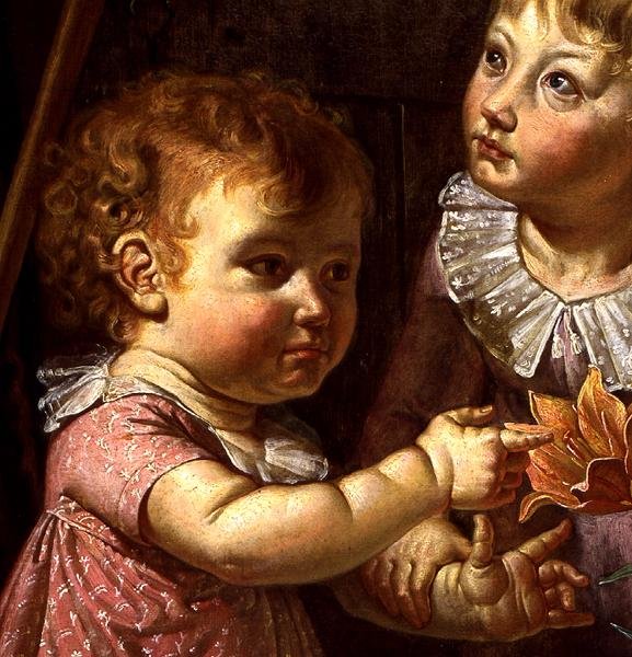 Detalje af "Kunstnerens forældre", 1806 af Philipp Otto Runge