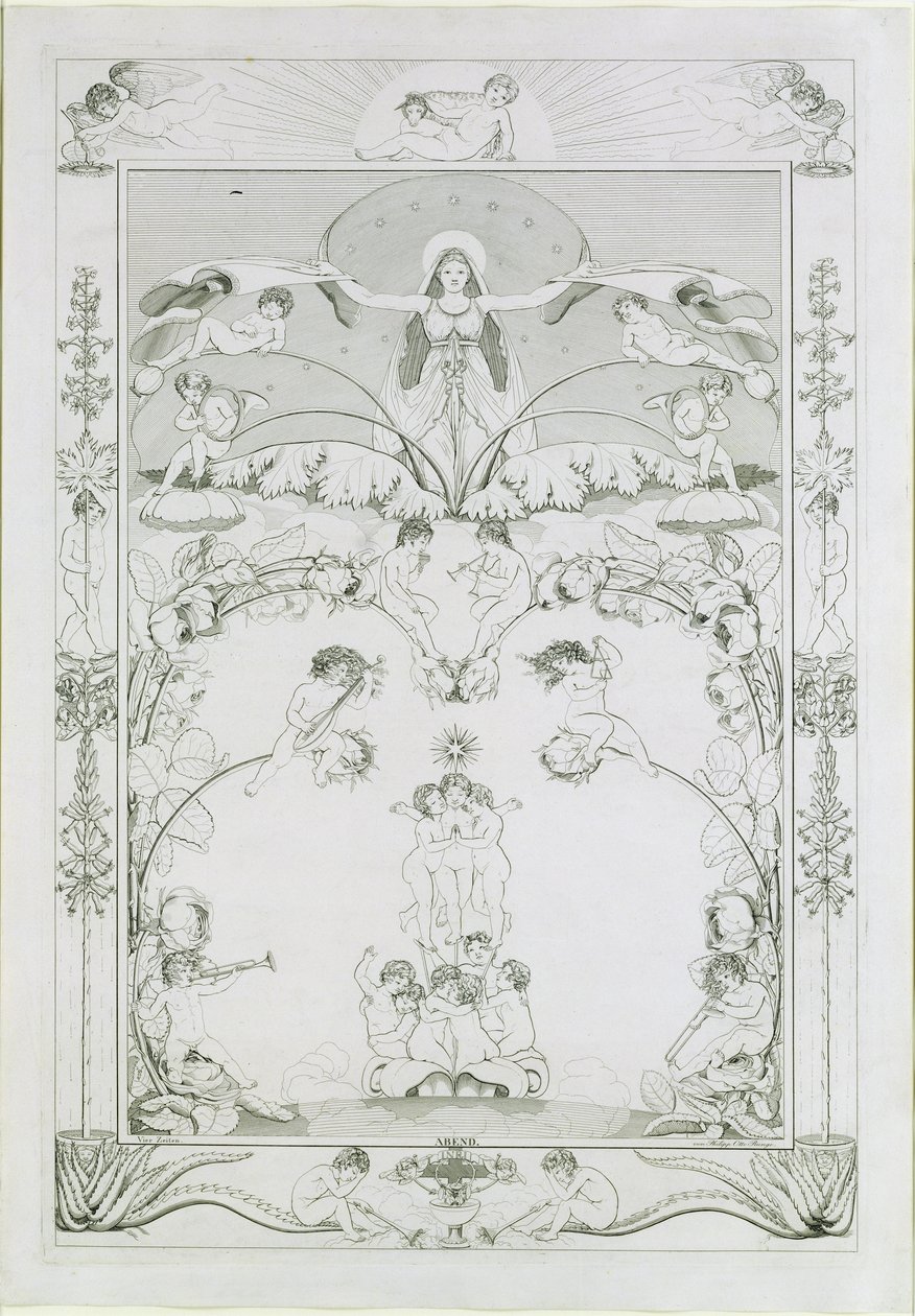 Aften, 1805 af Philipp Otto Runge