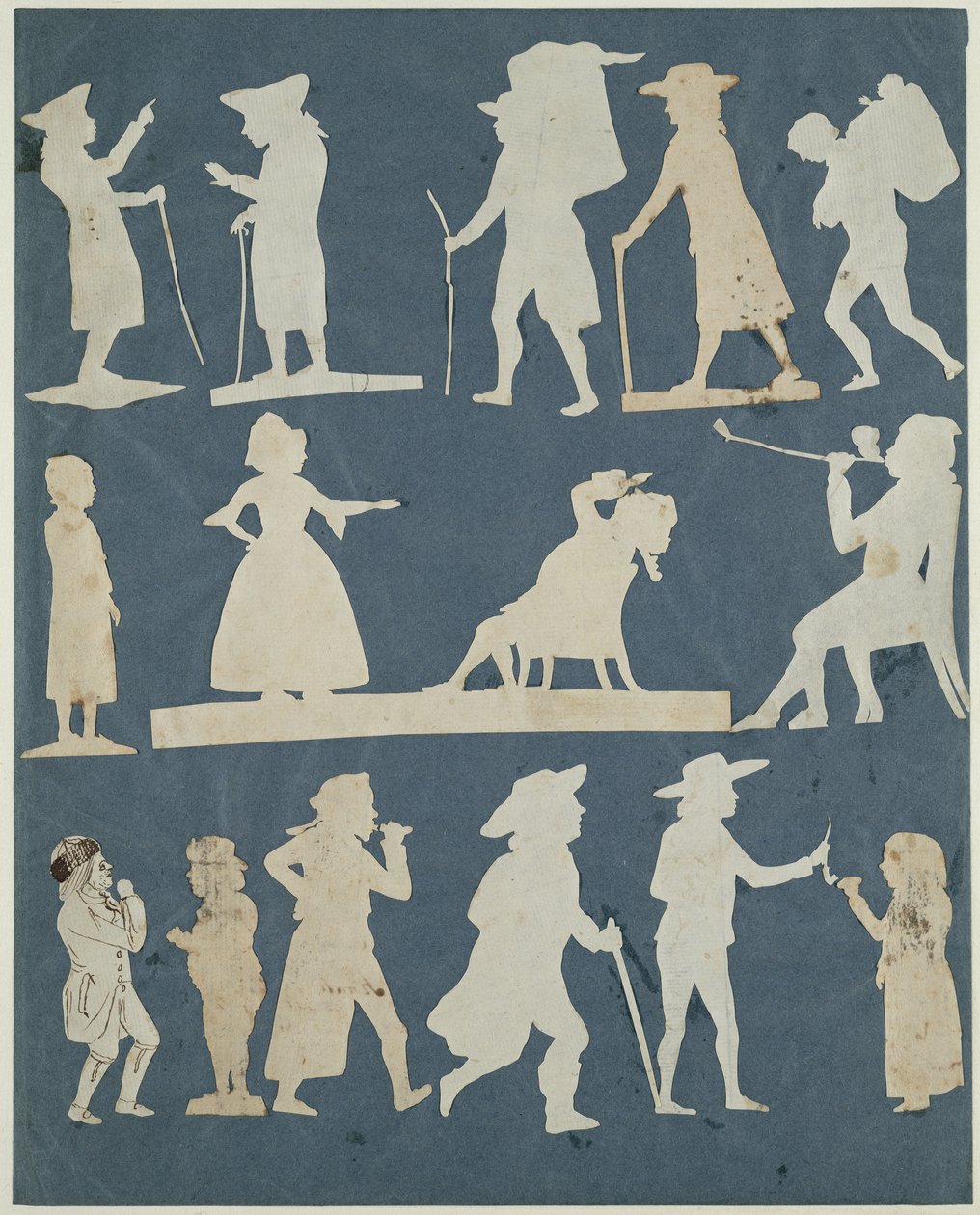 Genre Scene (collage på papir) af Philipp Otto Runge