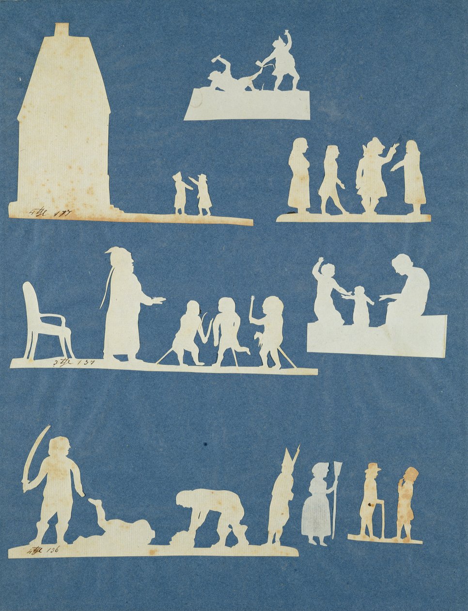 Old Tales (collage på papir) af Philipp Otto Runge